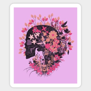 Blooming Skull Sticker